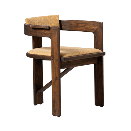 Piatto Dining Chair (With Arm rest, Cushioned back)