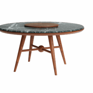 Aurum Dining Table – Round (Stone Top)