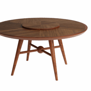 Aurum Dining Table – Round (Wooden Top)