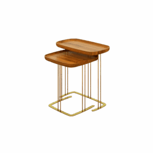 Cubes Nesting Table (Brass)