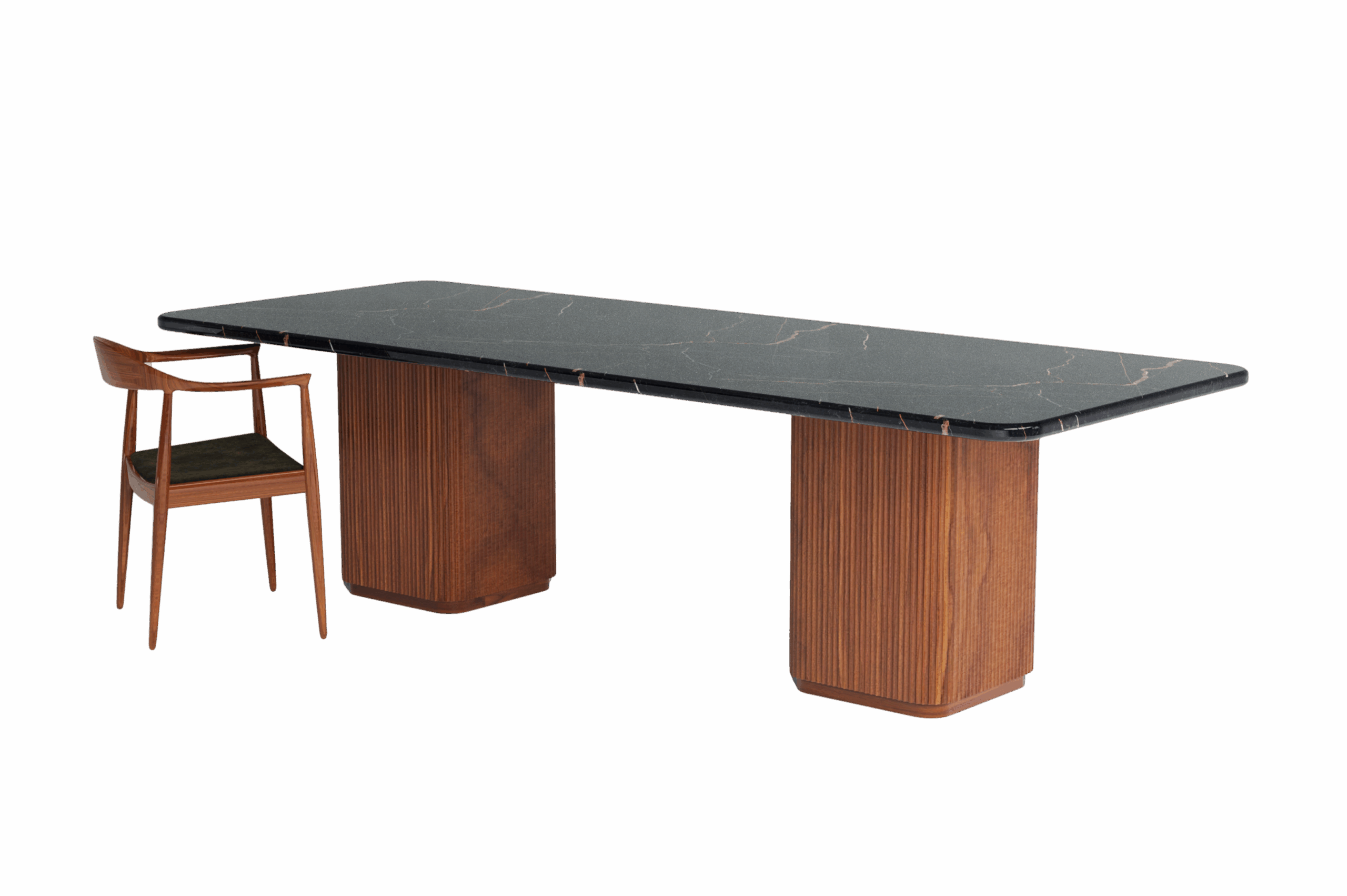 Collosal Dining Table - Double post (Stone Top)