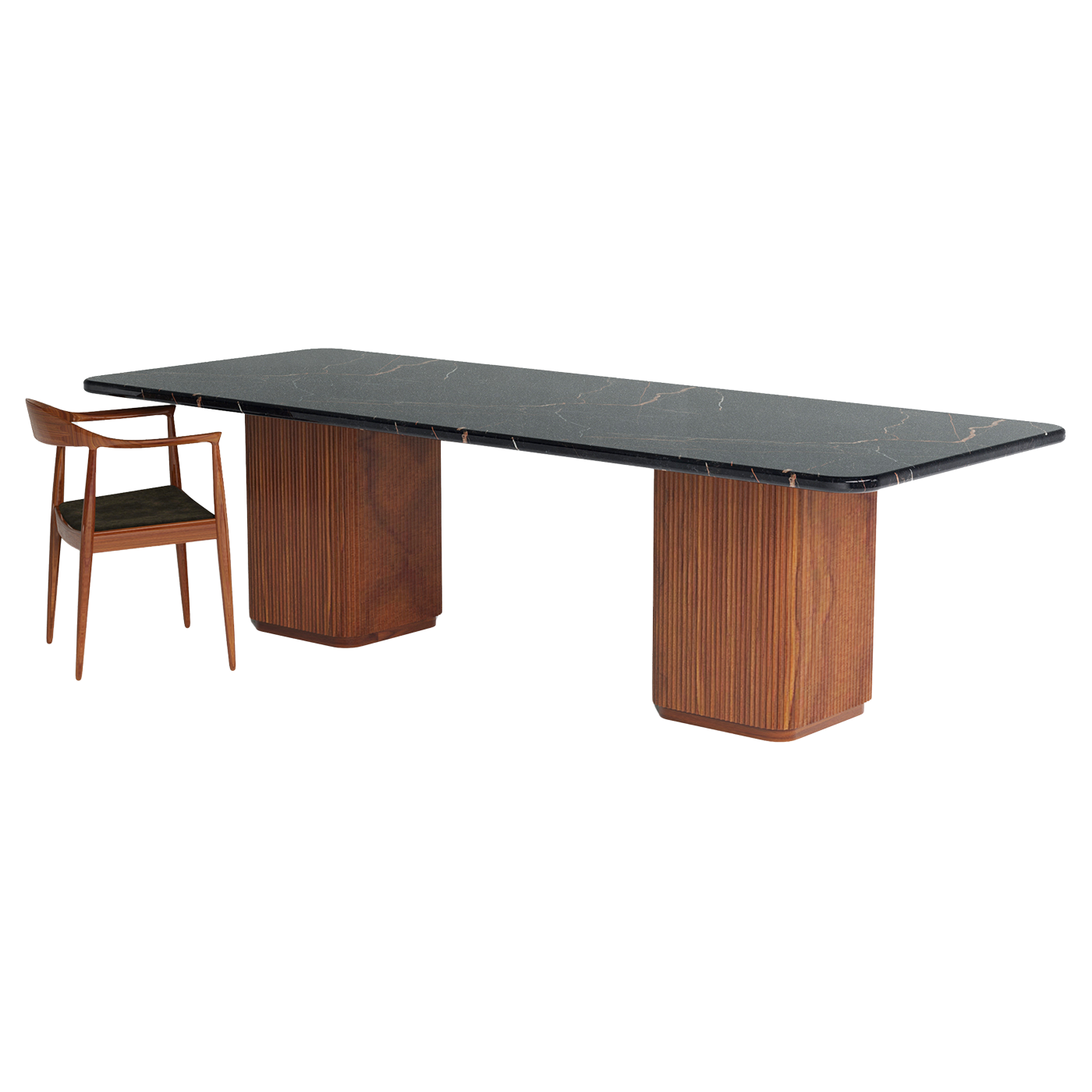 Collosal Dining Table – Double post (Stone Top)
