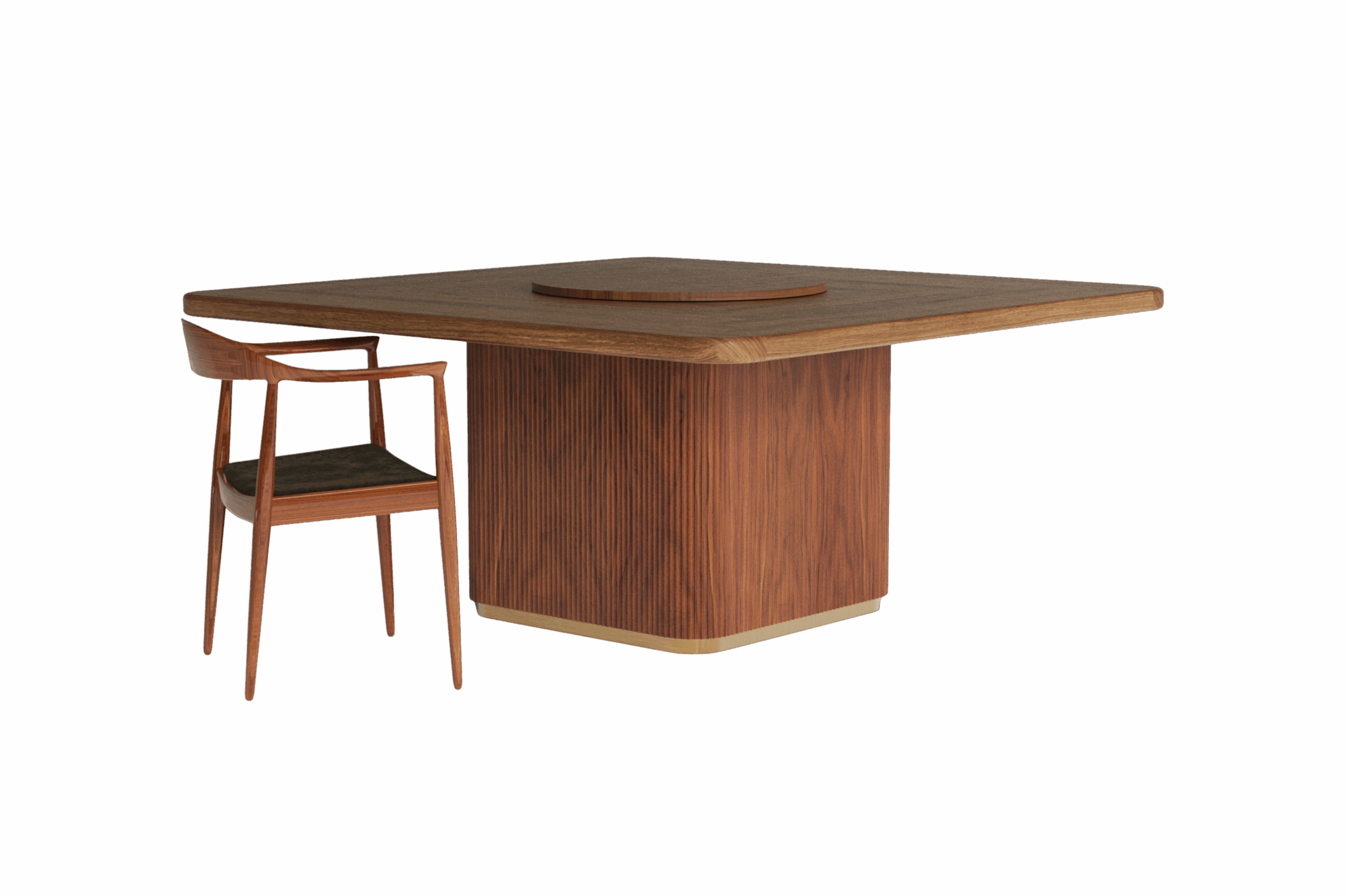 Collosal Dining Table - Square (Wooden Top)