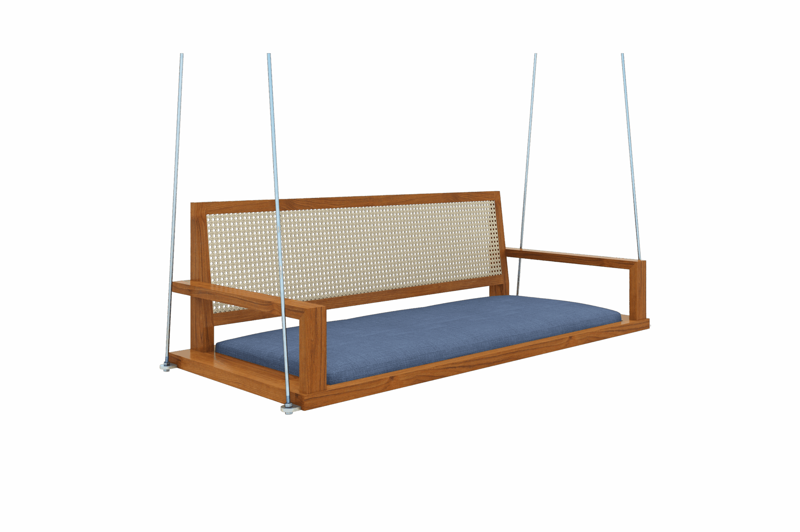 Fillet Swing - Cane back & Cushioned seat