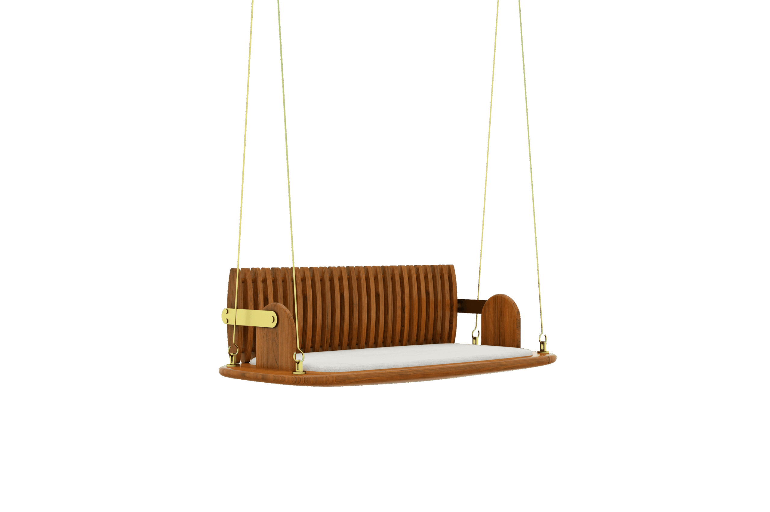Pebble Swing - Wooden back & Cushioned seat