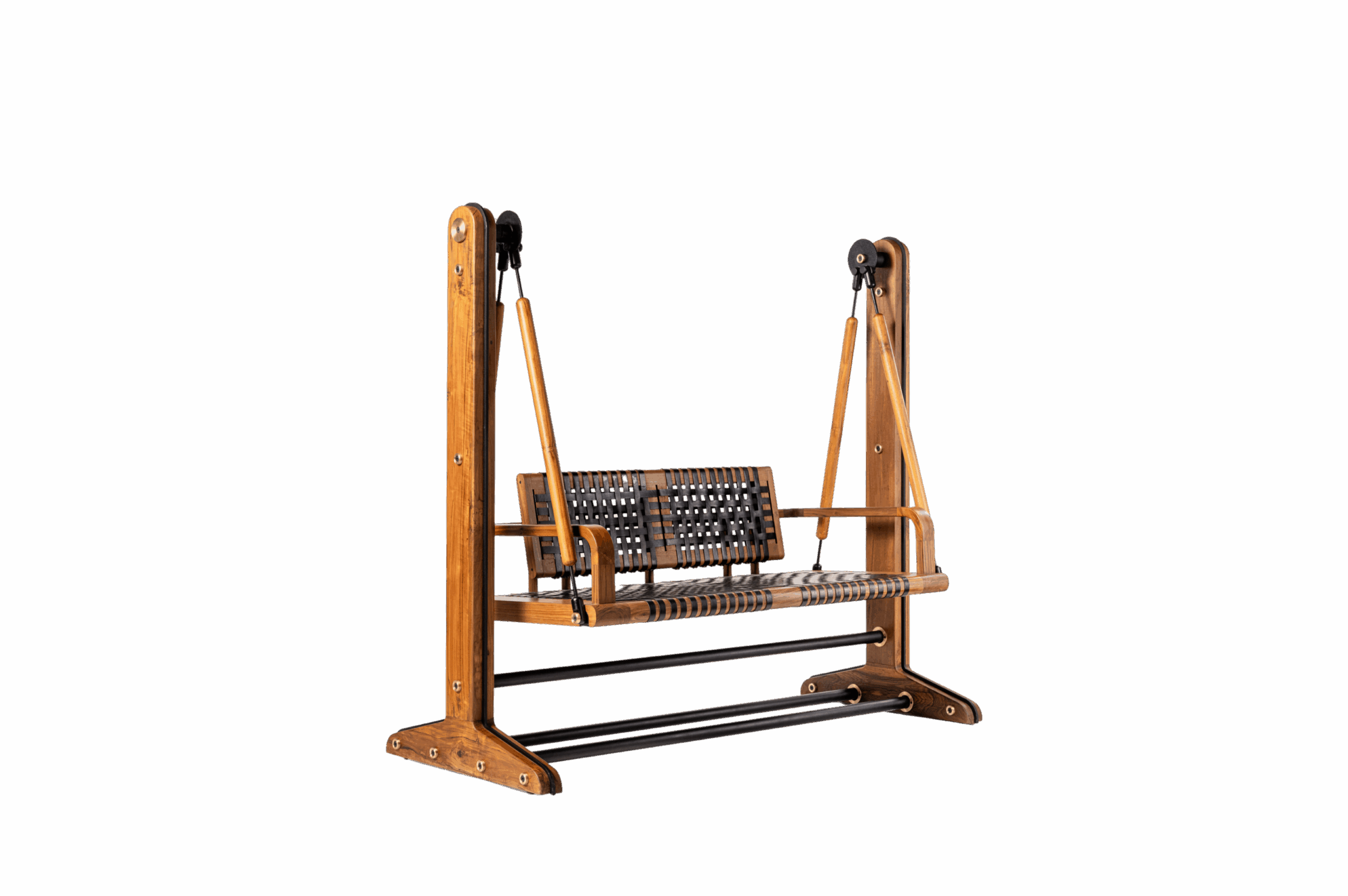 Piatto Swing - Leather Weaving (Free Standing)