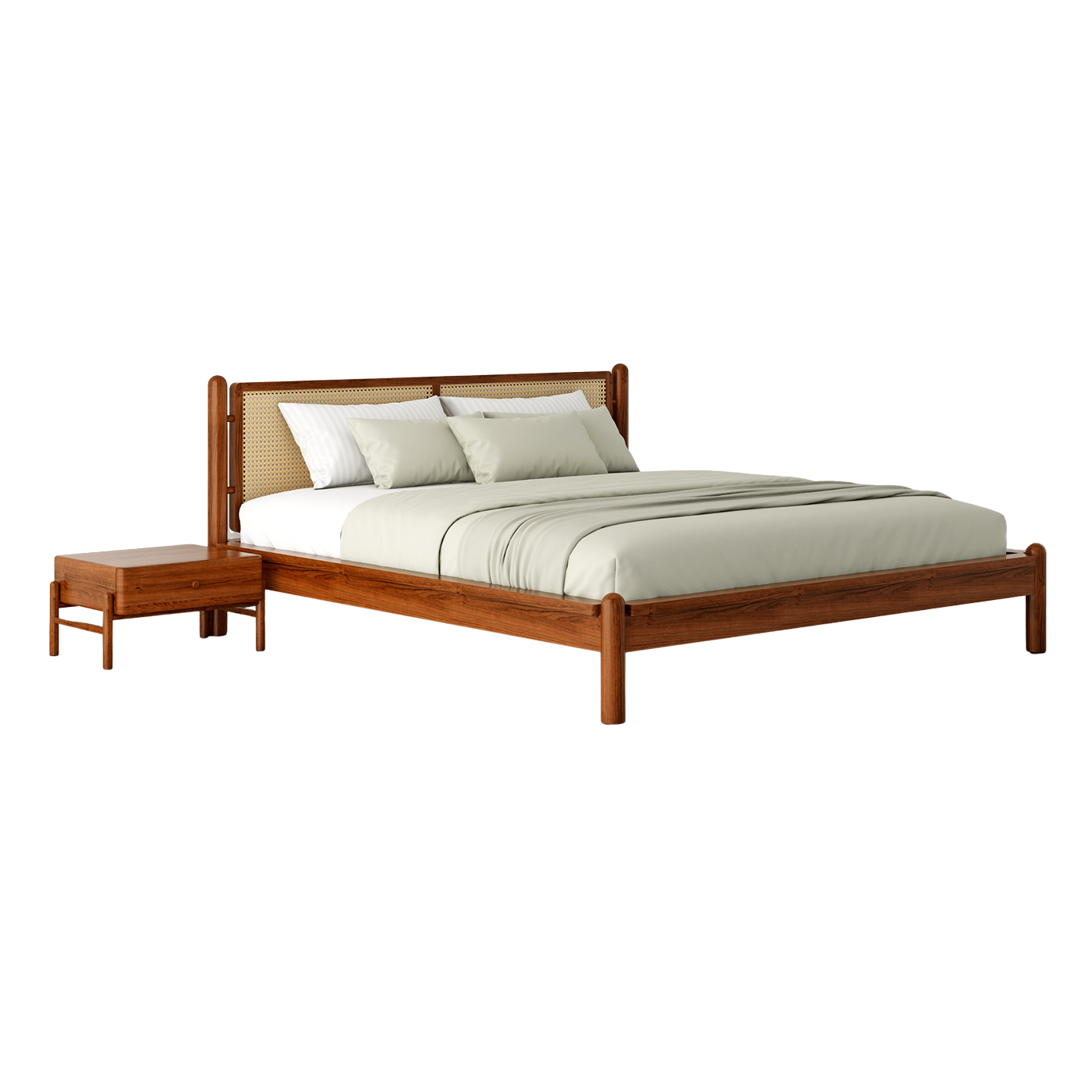 Sencillo Bed (Cane Headboard)