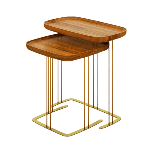 Cubes Nesting Table (Brass)