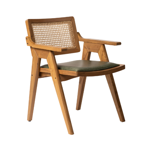 Muse Dining Chair (Cane back & Cushioned Seat)